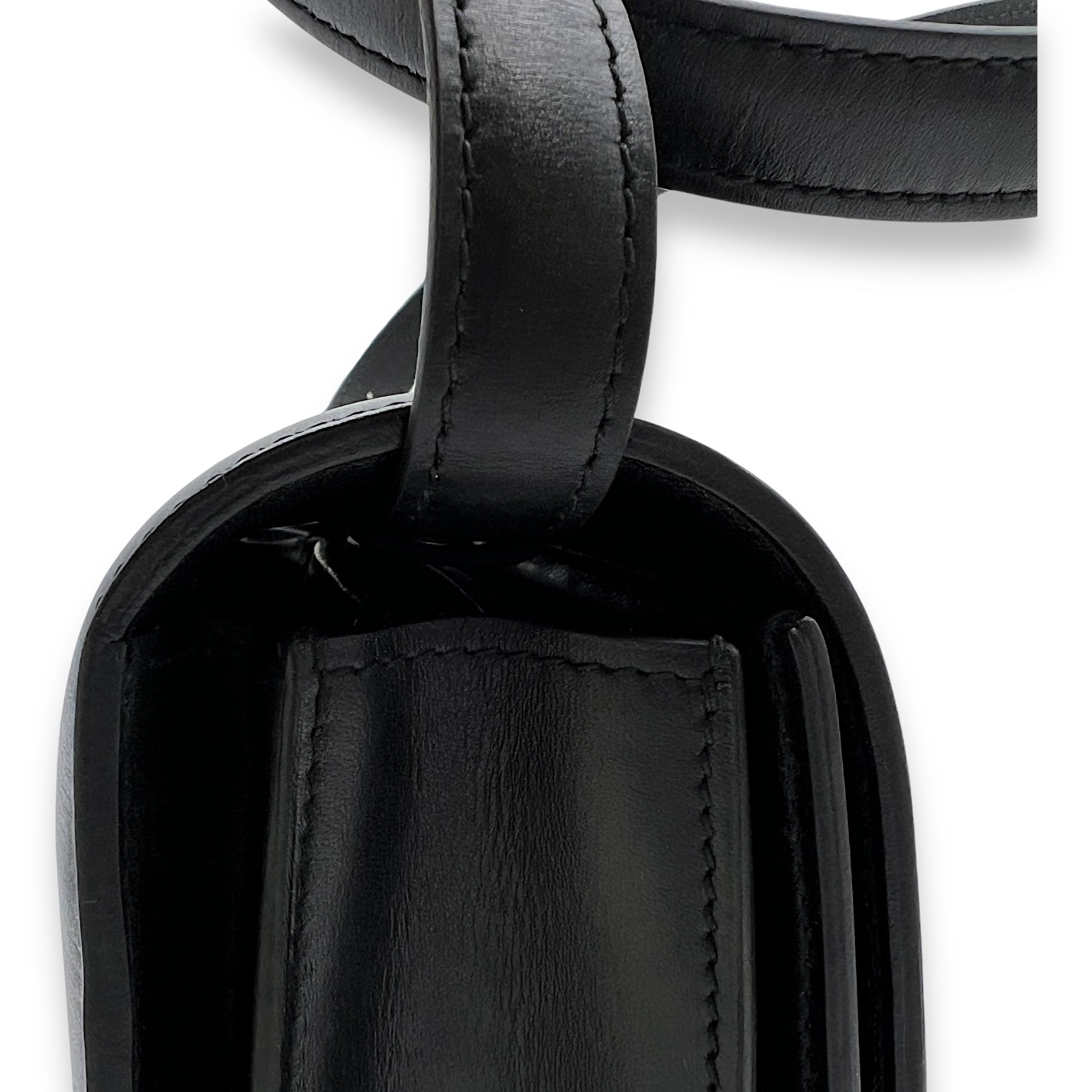 Box Shoulder Bag Mini Black in Calfskin, Gold hardware - Image 9