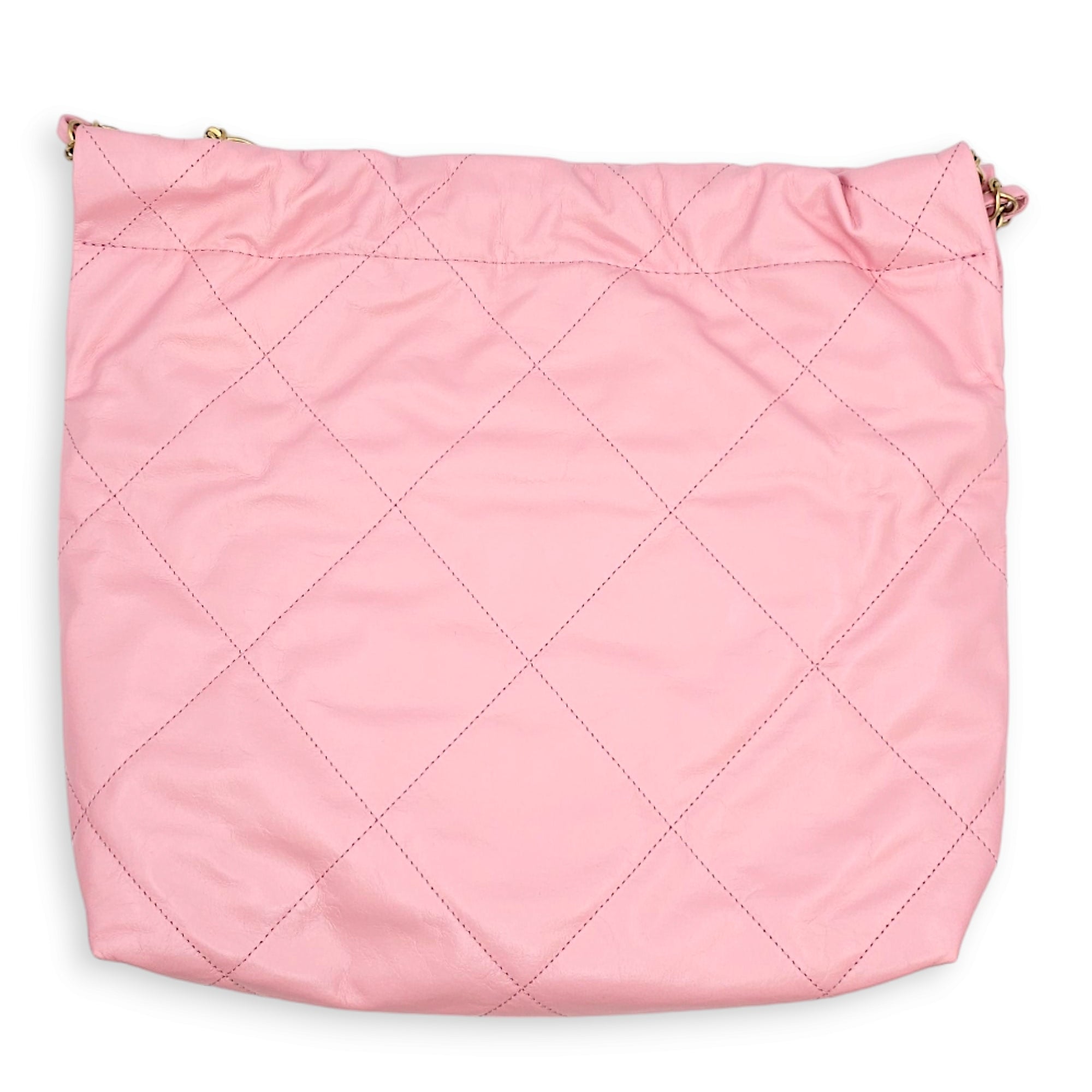 22 Small Pink Tote Bag in Calfskin, Gold hardware - Image 3