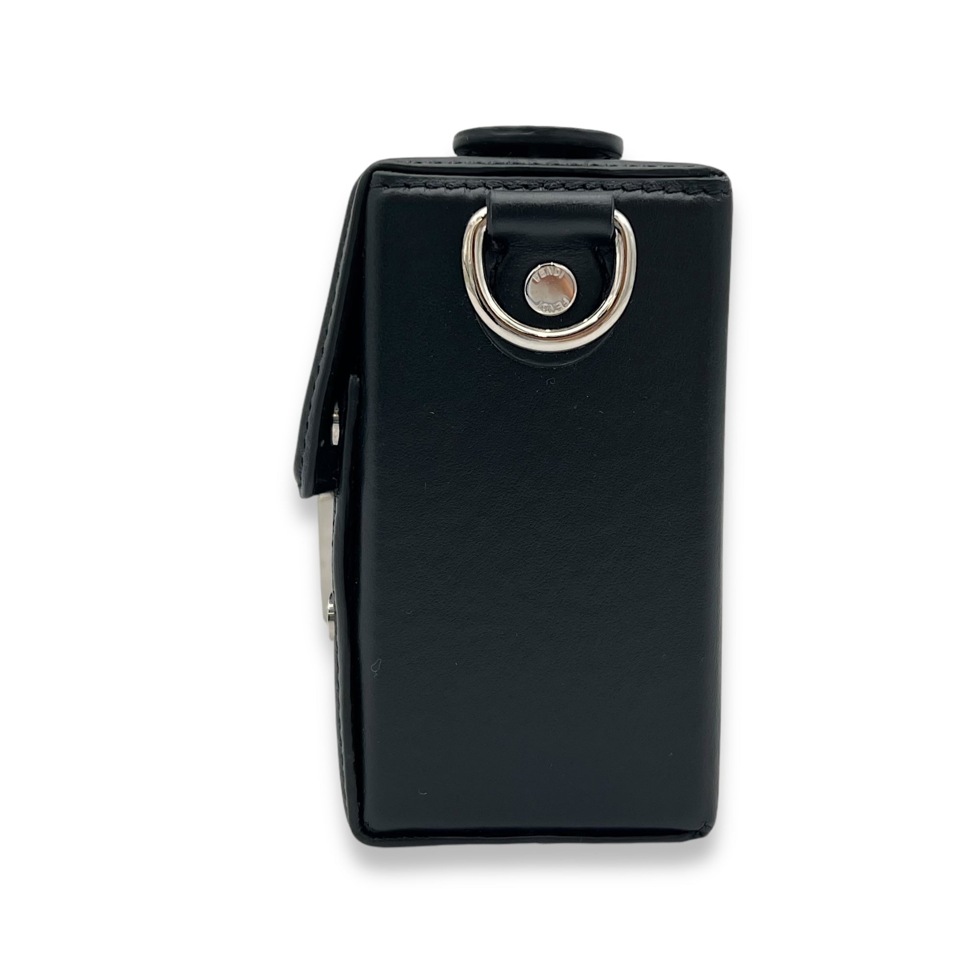 Baguette Box Marc Jacobs Black Crossbody Bag in Calfskin, Silver hardware - Image 5