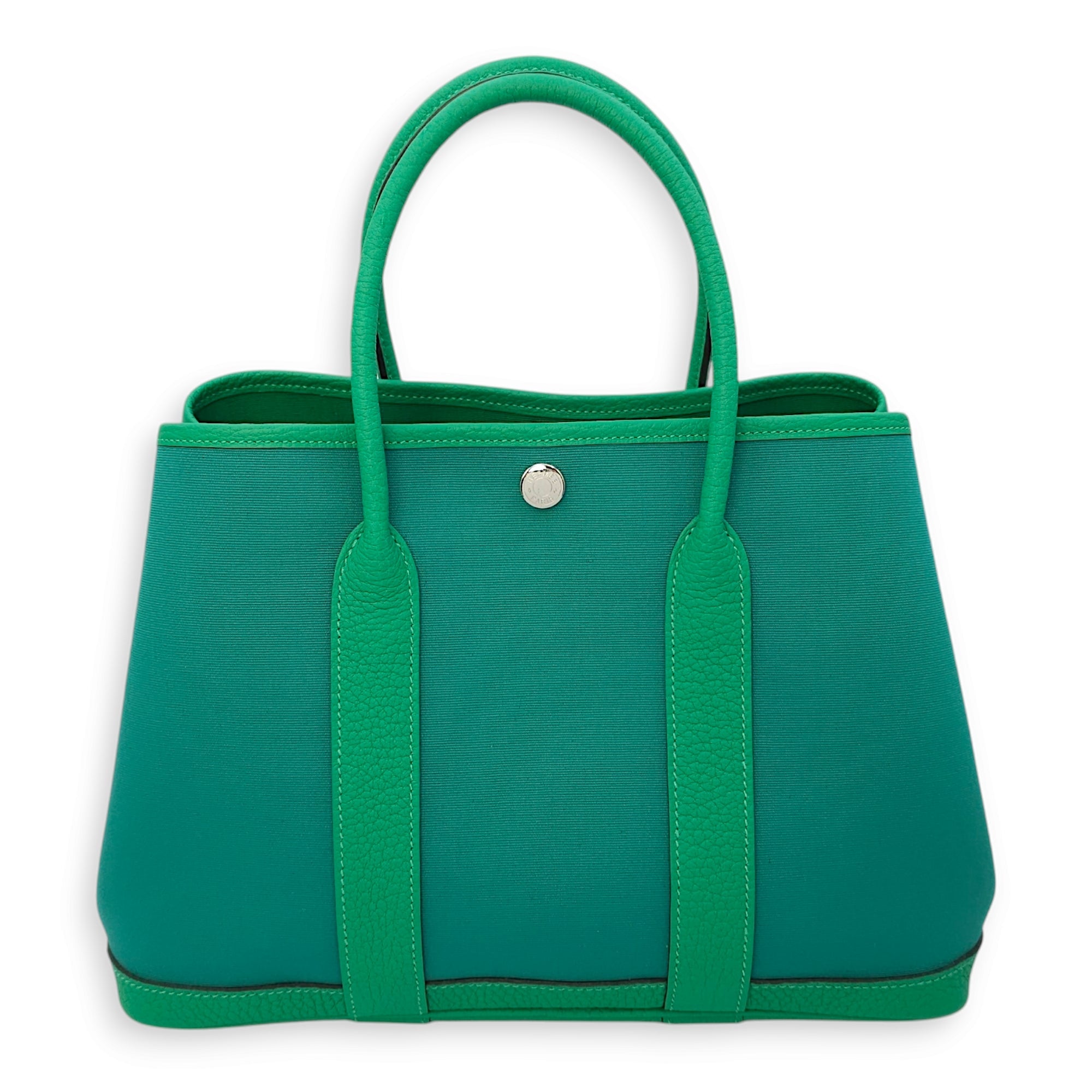 Garden Party 30 Vert Verone/Menthe in Toile/Negond, Palladium hardware