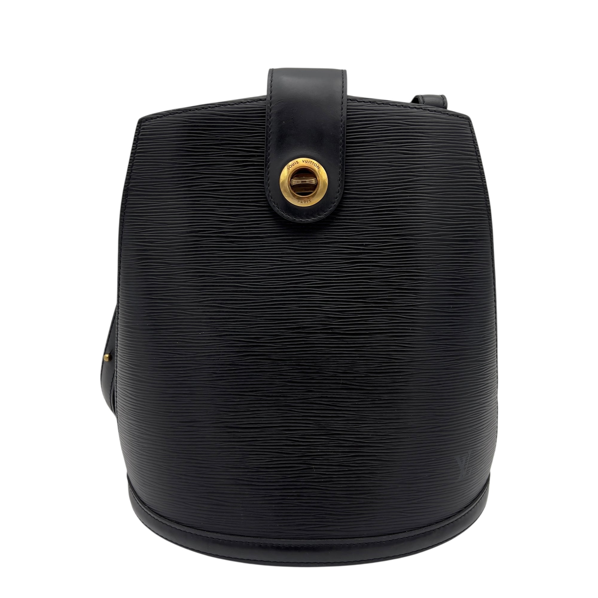 Cluny Vintage Shoulder Bag in Epi Leather, Gold hardware