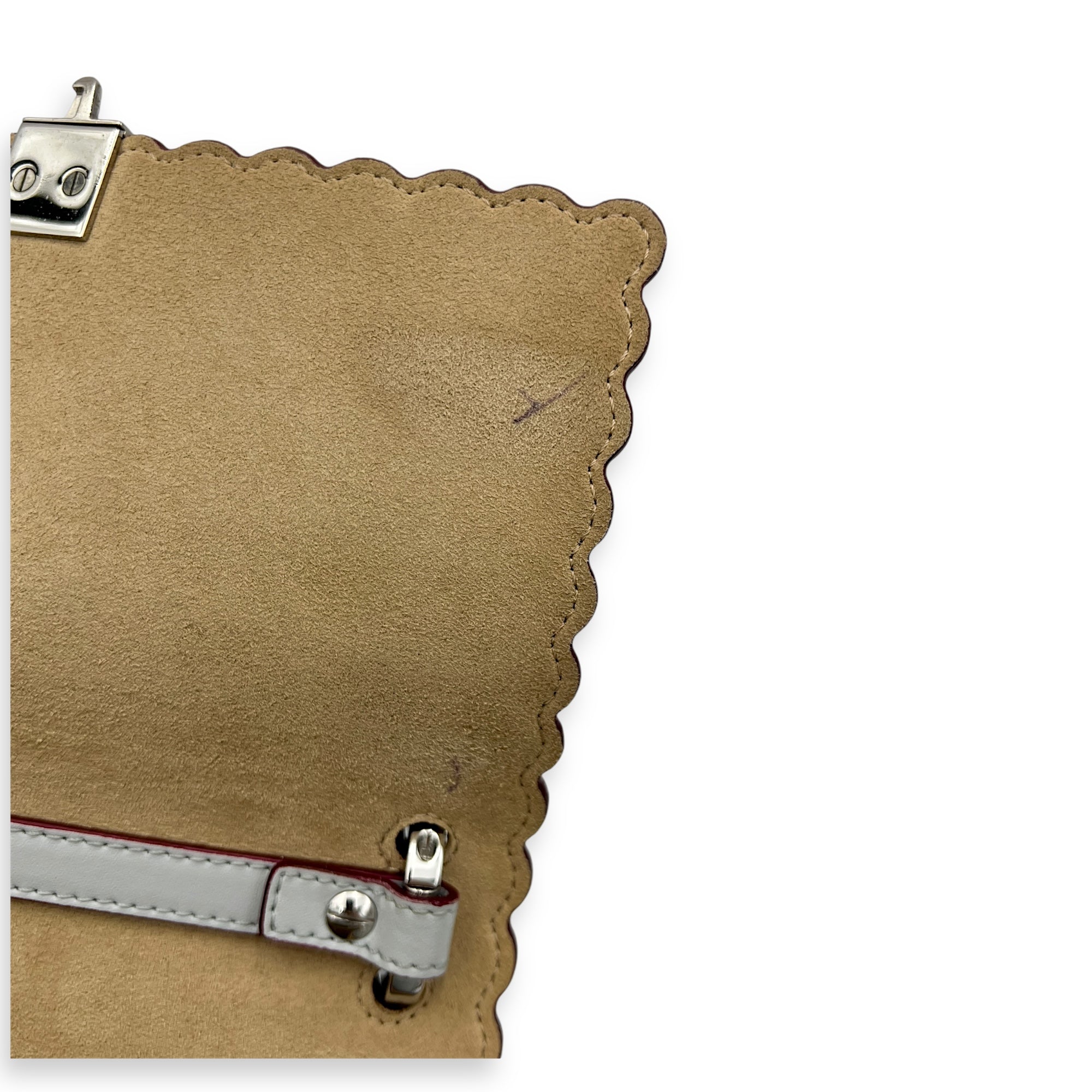 Kan I Small Crossbody bag in Calfskin, Silver Hardware - Image 15