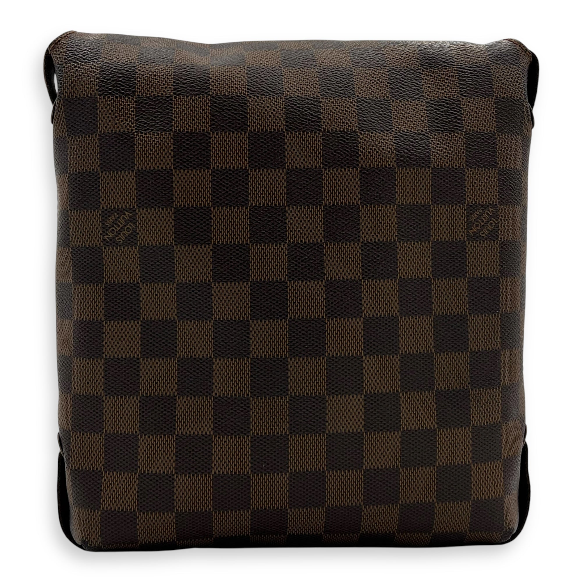 Brooklyn Crossbody Bag Brown in Coated Canvas, Lacquered Metal hardware - Image 3