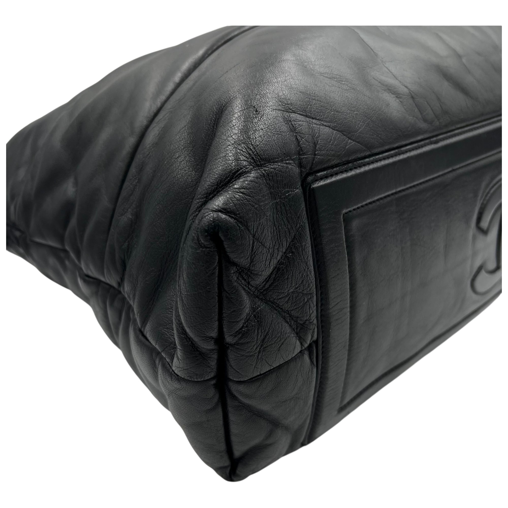 Coco Cocoon Shoulder Bag Black in Calfskin, Silver hardware - Image 7