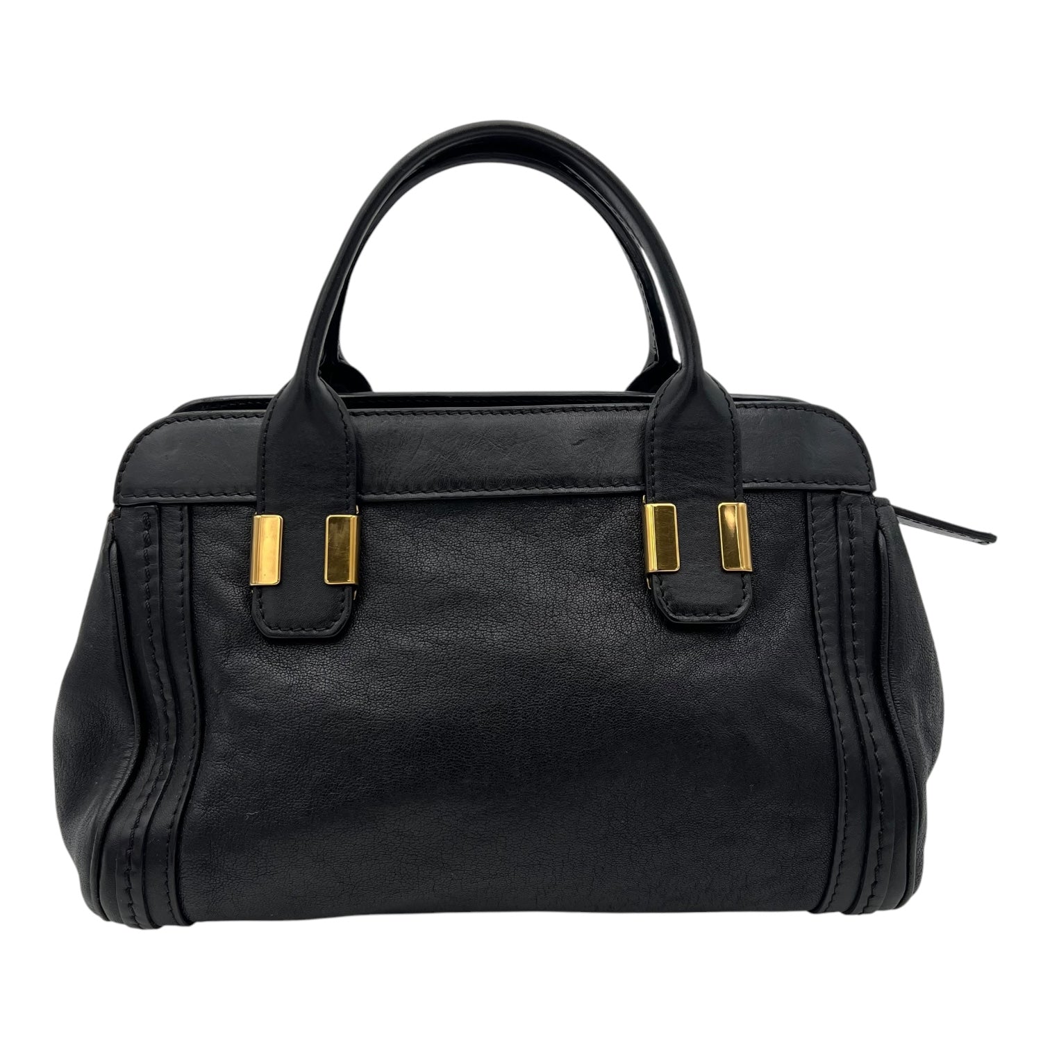 Others Top Handle Bag Black in Calfskin, Gold hardware - Image 3